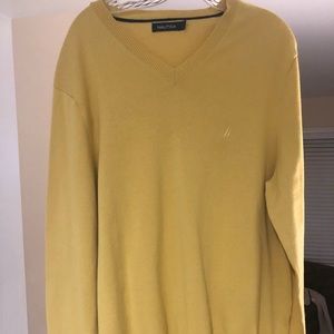 Yellow Nautica sweater. Size large, never worn